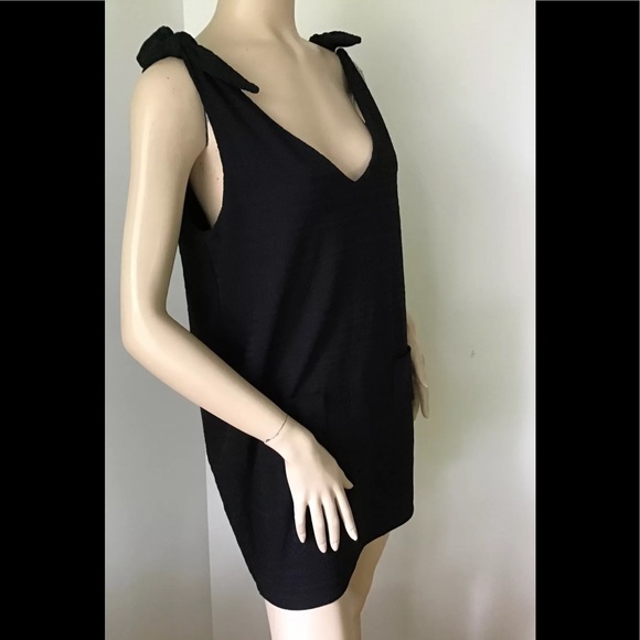 black swim cover up dress